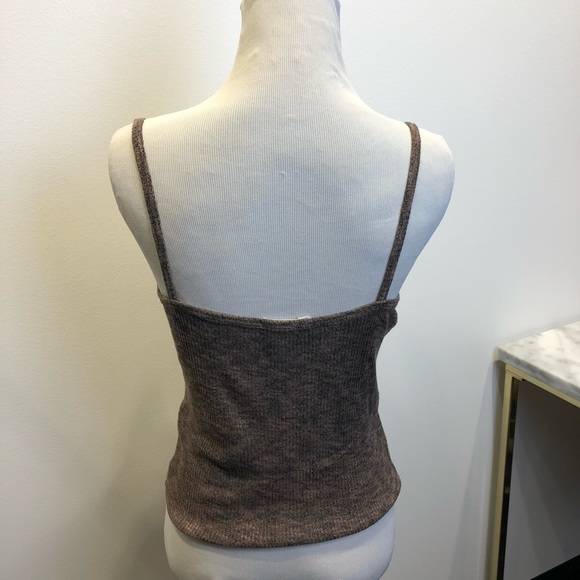Brown Ribbed Tank - Picture 3 of 5